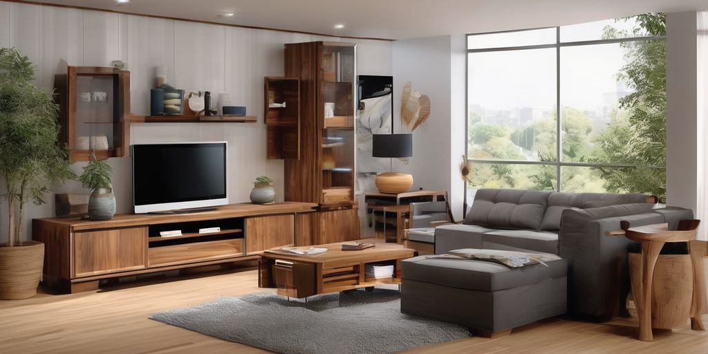 functional wood furniture in modern homes